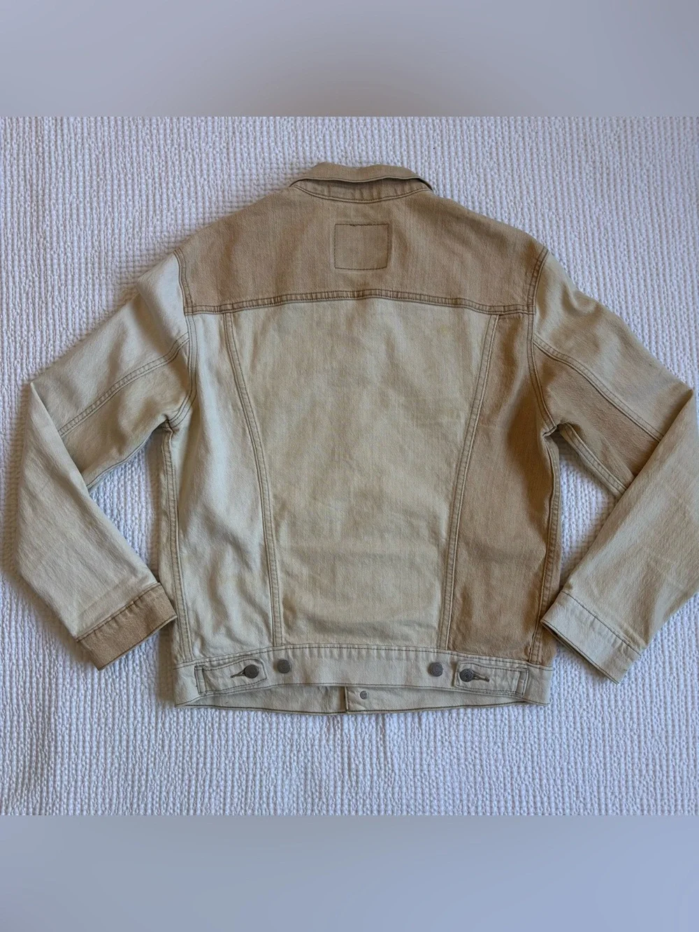 Levi's Beige/Tan Denim Trucker Jacket - Picture 3 of 3